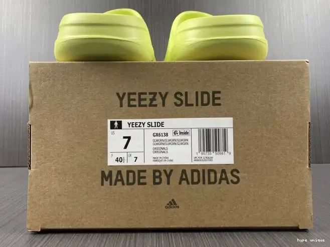 hype GX6138 Adidas Yeezy Green Slide 0510